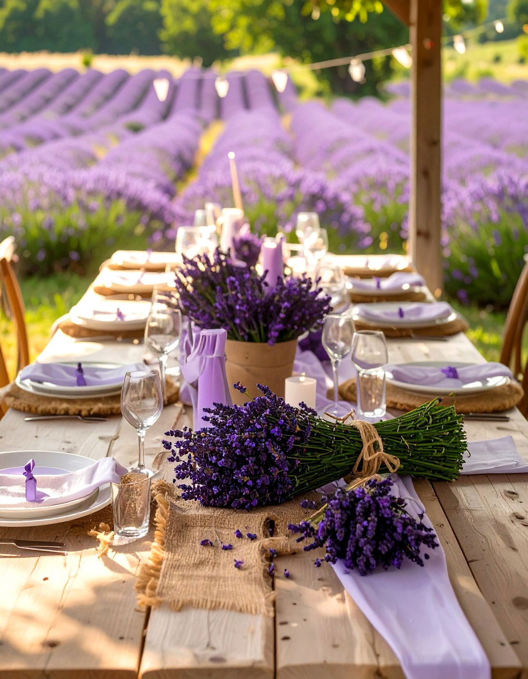 A French Countryside Lavender Field - 30 baby in bloom baby shower ideas
