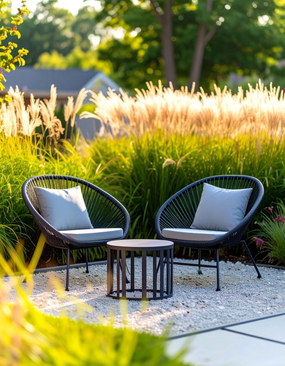 A Front Yard Seating Area - 30 small front yard landscaping ideas