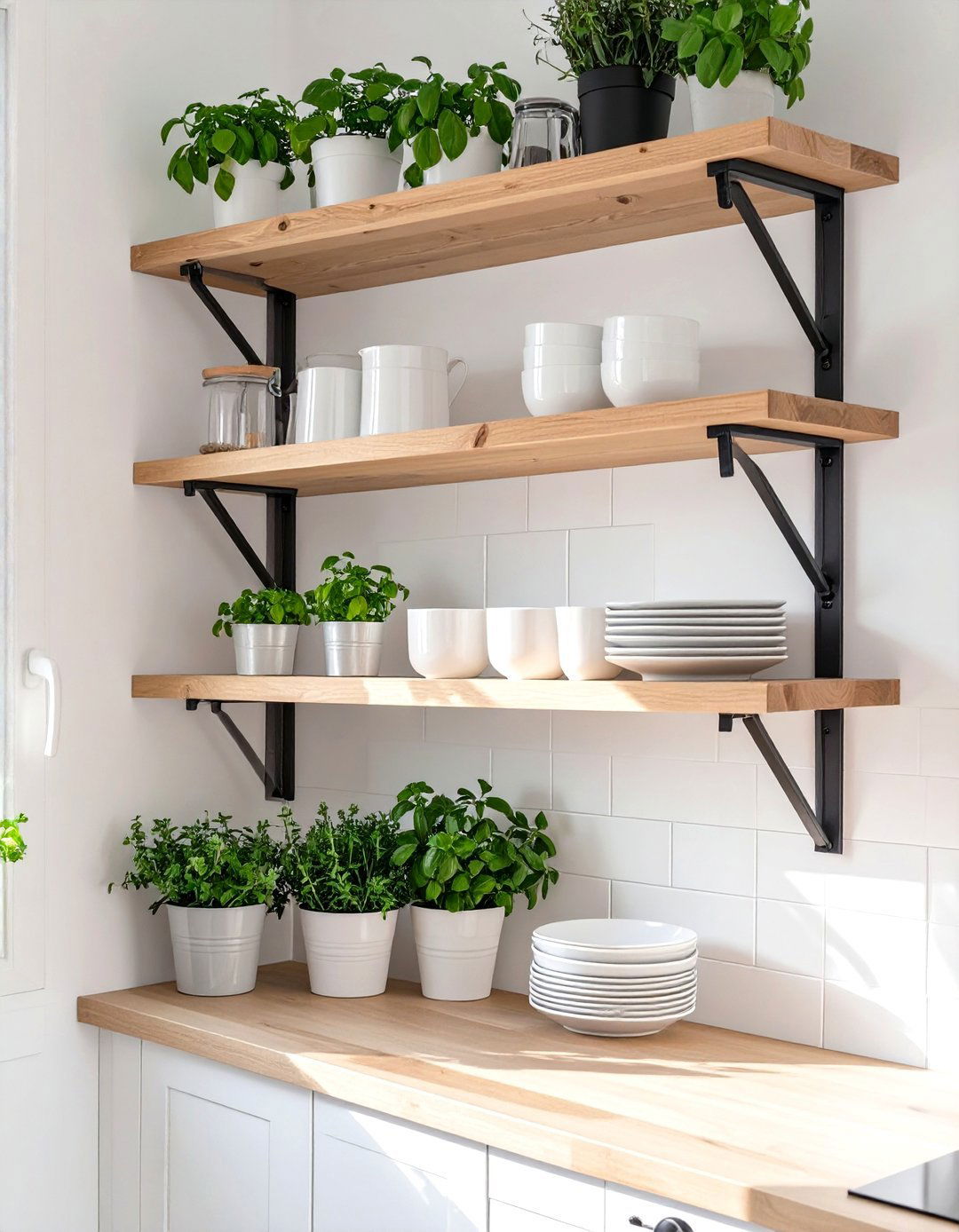 A Full Height Backsplash for a Modern Edge - 30 transitional kitchen design ideas