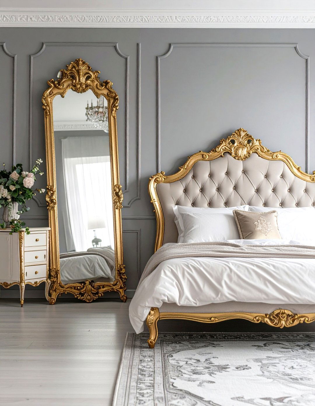 A Full Length Dressing Mirror - 30 romantic bedroom ideas