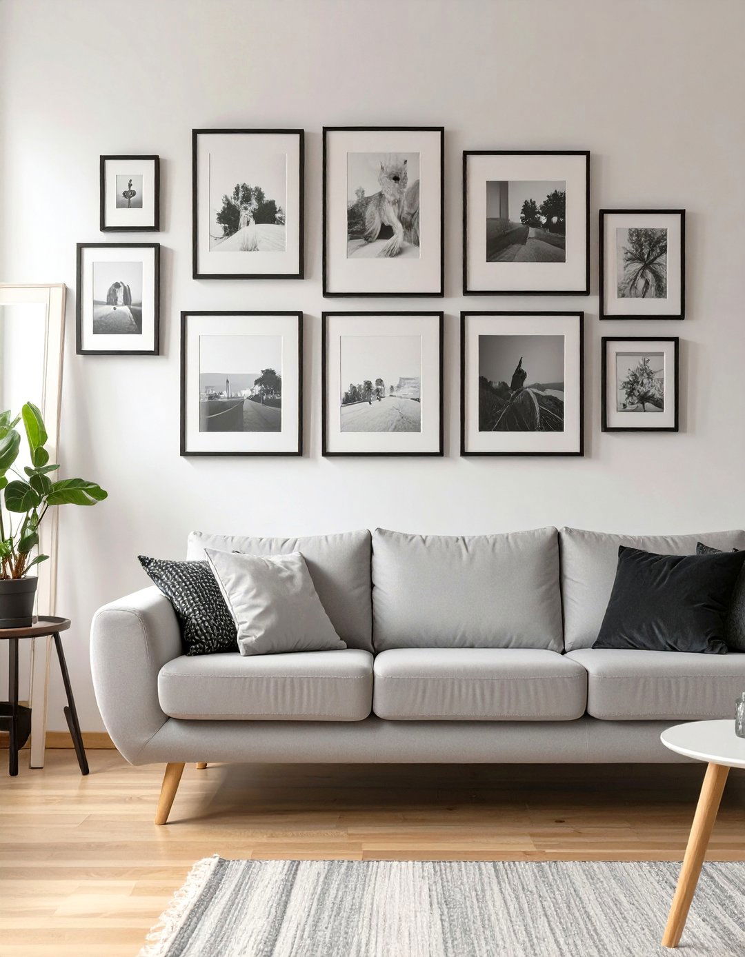 A Gallery Wall Focal Point - 30 apartment small living room ideas