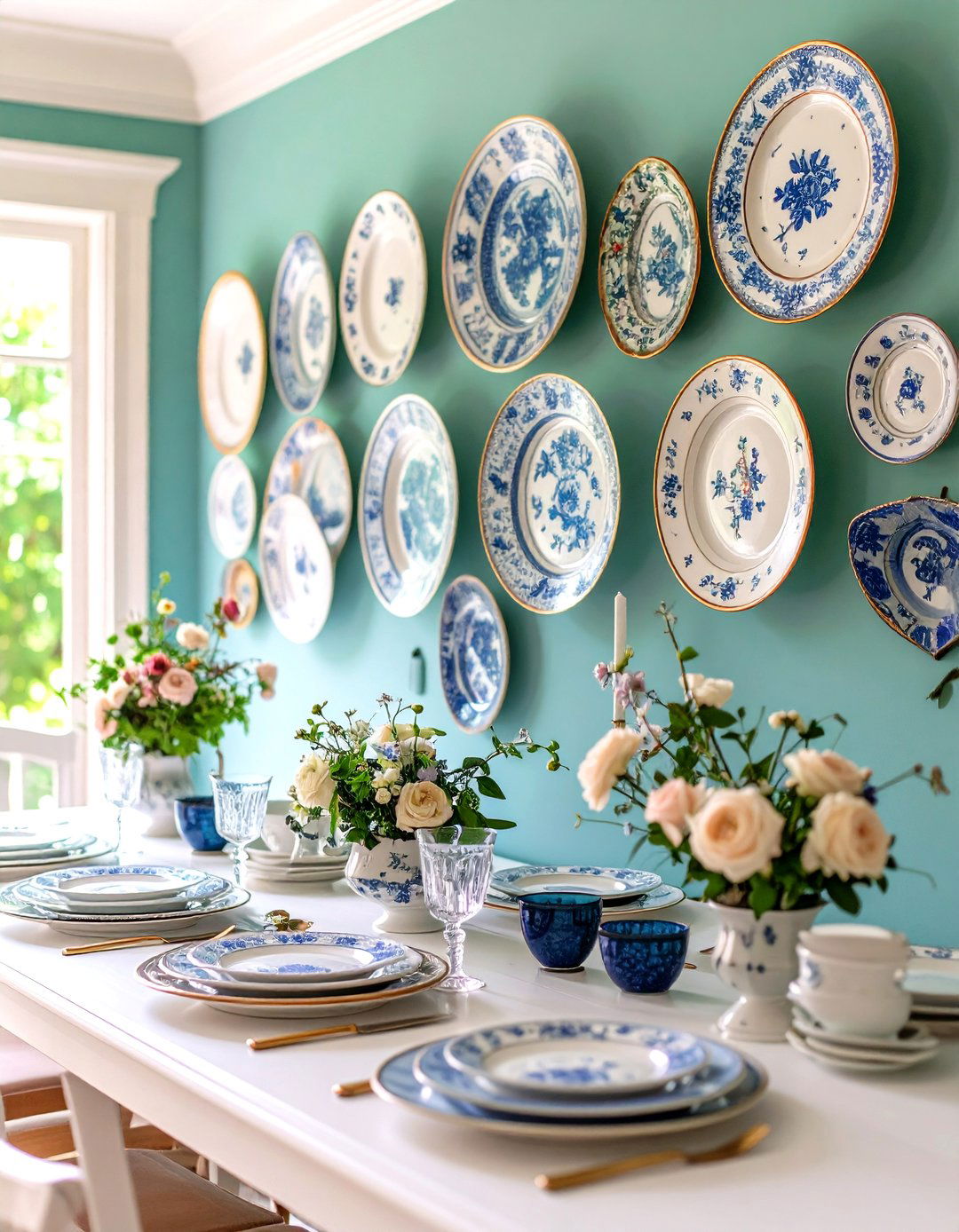A Gallery of Antique Plates - 30 wall decor ideas