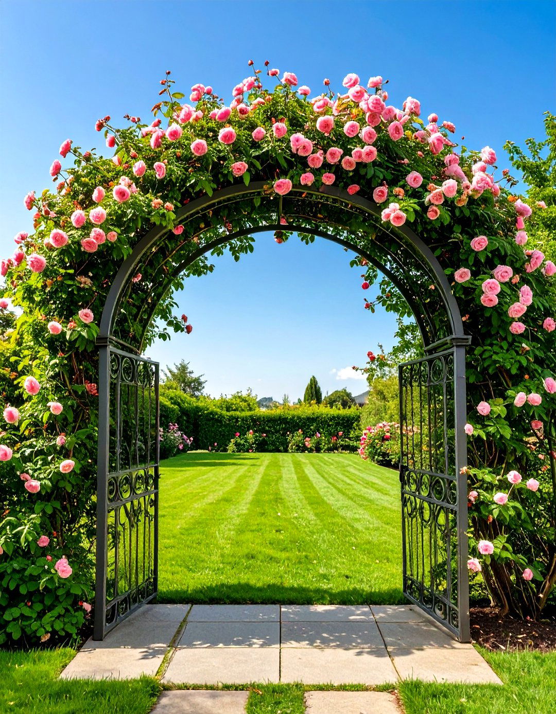 A Garden Archway Entrance - 30 outdoor oasis ideas