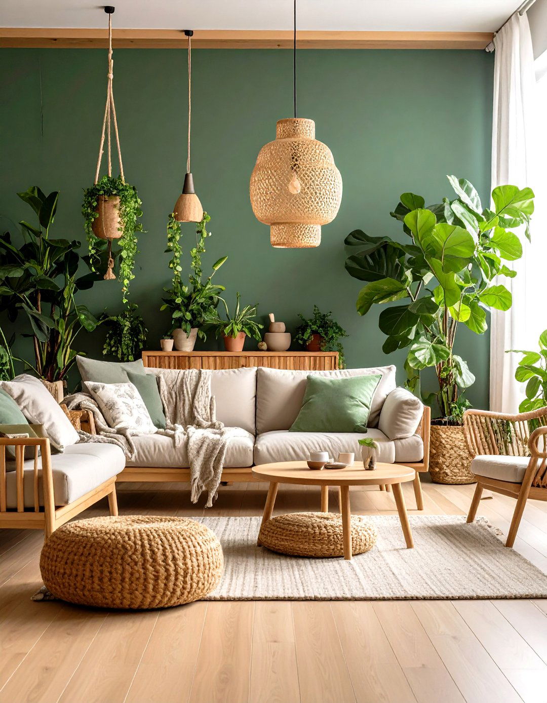 A Garden Inspired Biophilic Living Room - 30 living room ideas for small spaces