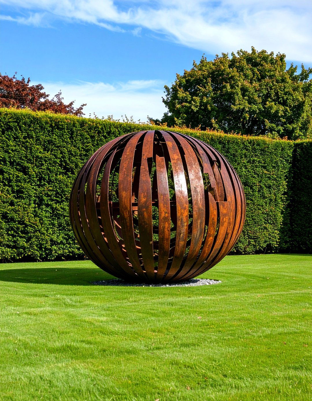 A Garden with Sculptural Elements - 30 garden landscaping ideas