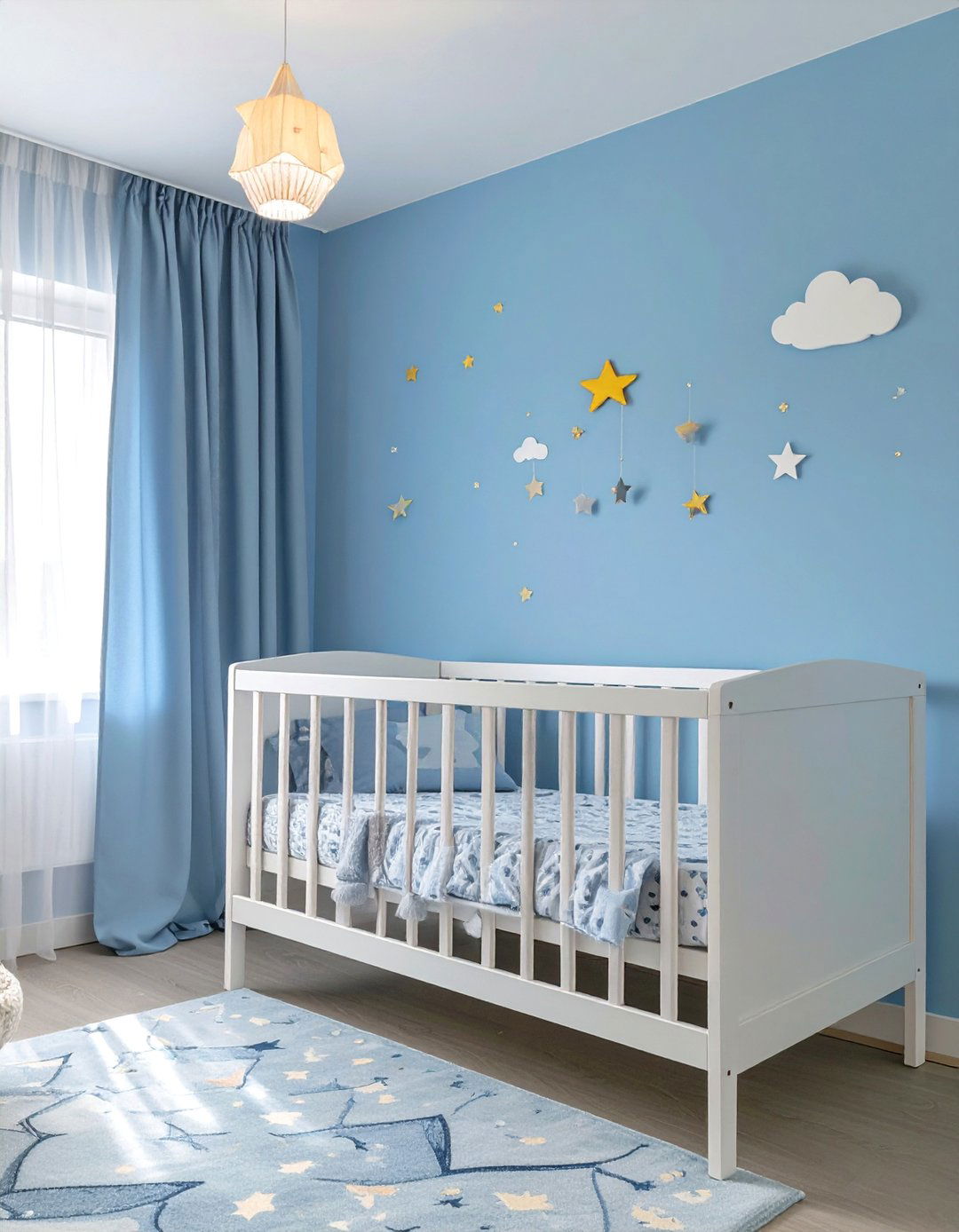 A Gender Neutral Nursery - 30 blue and white bedroom ideas