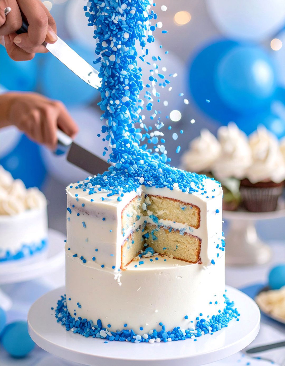 A Gender Reveal Sprinkle Element - 30 sprinkle baby shower ideas