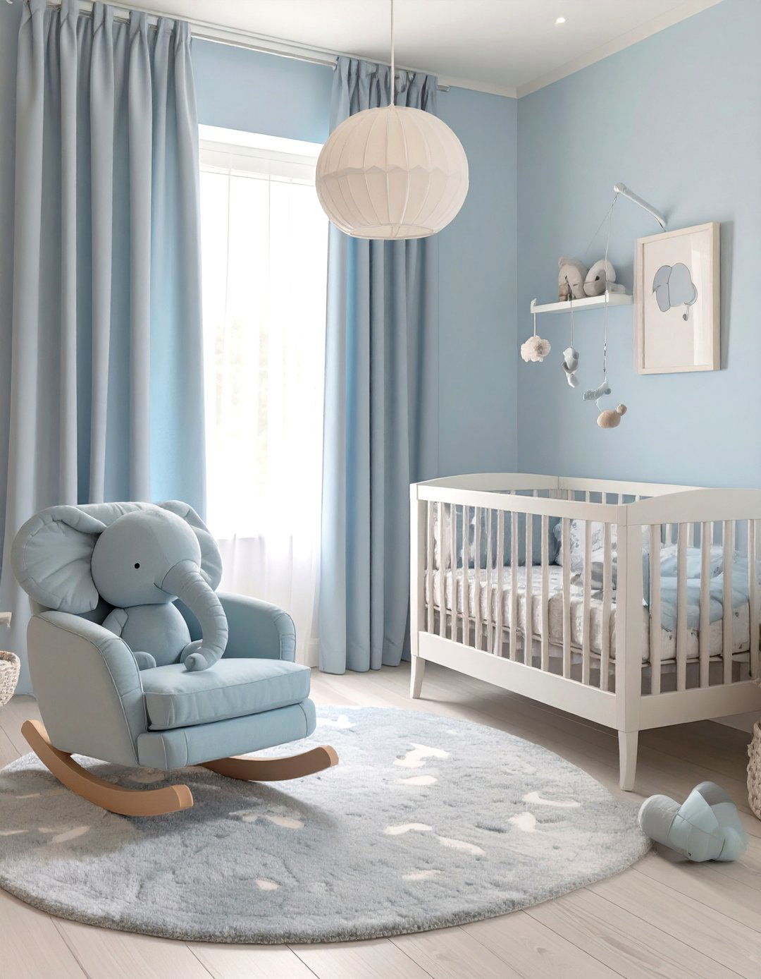 A Gentle Giant Elephant Themed Nursery Decor Set - 30 baby shower gift ideas for boy