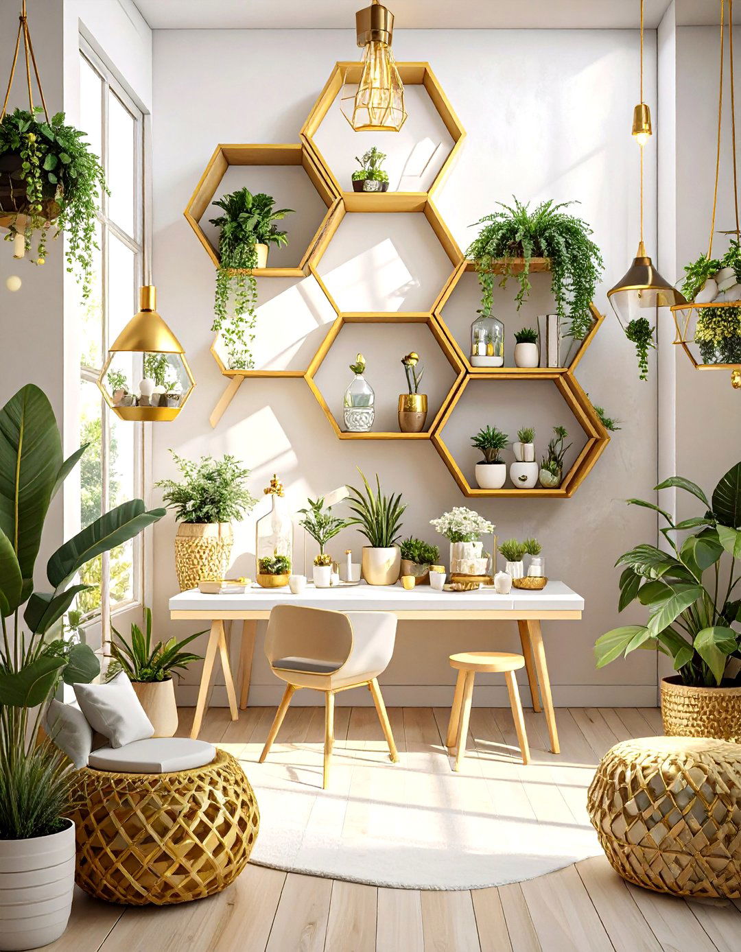 A Geometric Modern Baby Shower - 30 neutral baby shower ideas