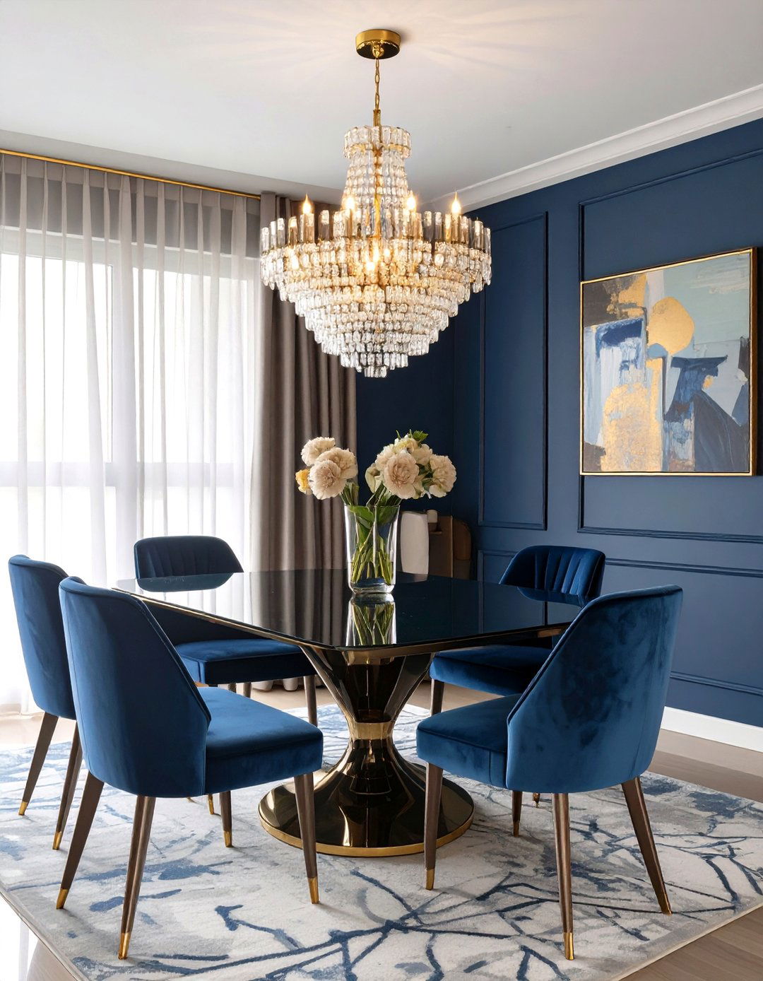 A Glam Art Deco Inspired Dining Area - 30 modern eclectic interior design ideas