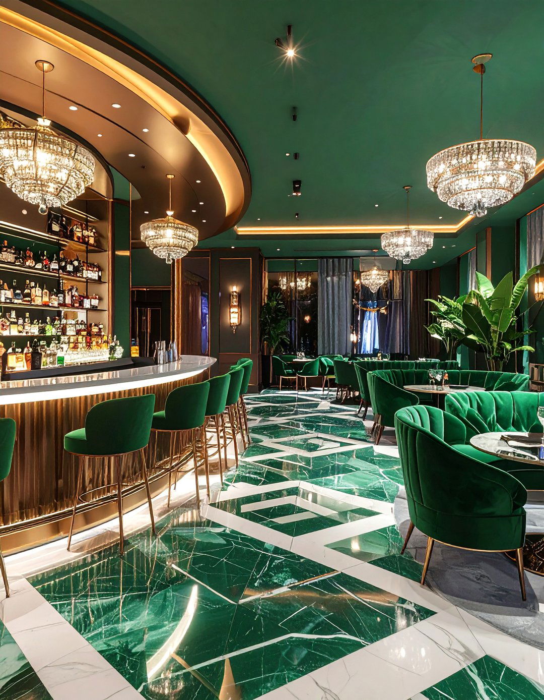 A Glamorous Art Deco Bar and Lounge - 30 ai basement remodel ideas