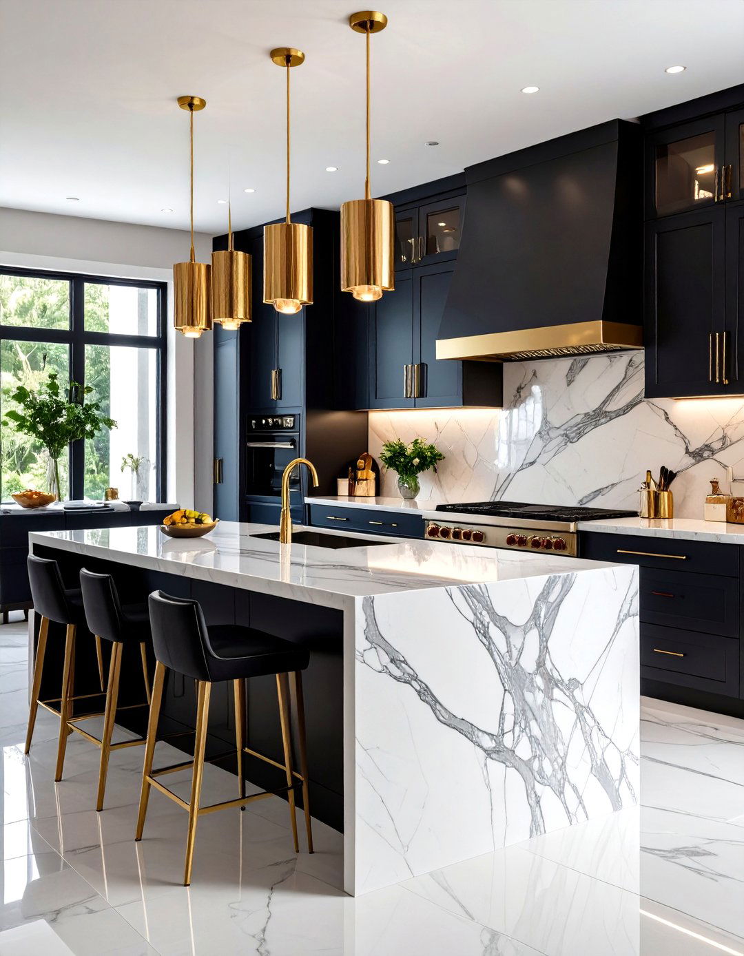 A Glamorous Art Deco Kitchen - 30 kitchen design pictures ideas