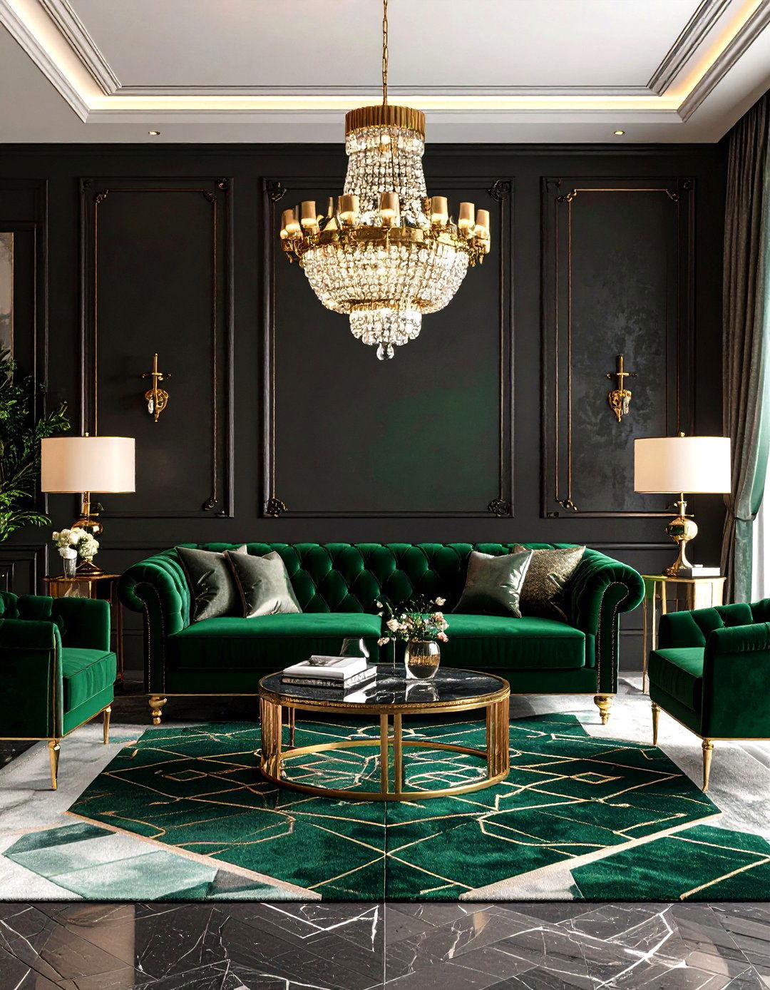 A Glamorous Art Deco Living Room - 30 design my living room ideas
