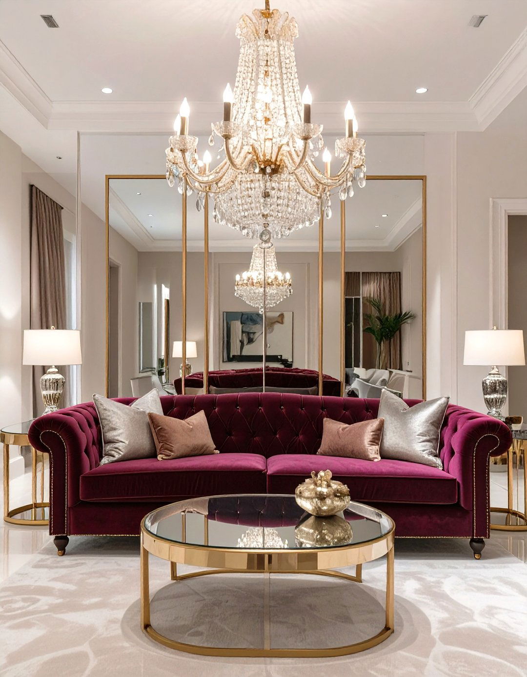 A Glamorous Hollywood Regency Den - 30 den room ideas