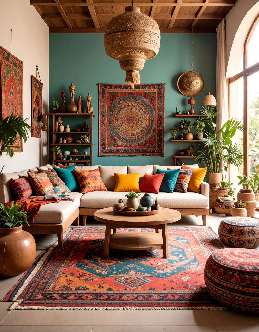 A Global Eclectic Mix - 30 living room art ideas