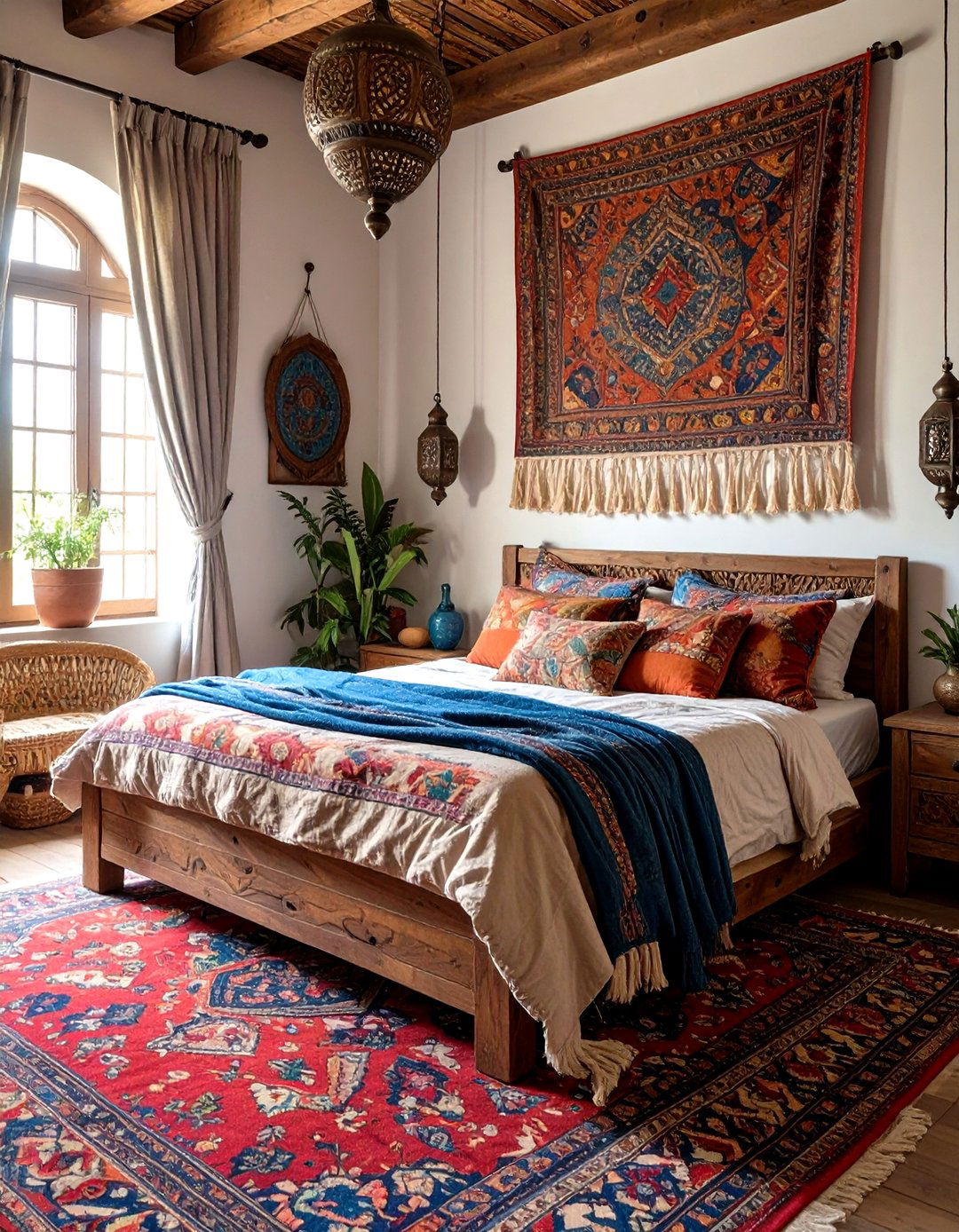 A Global Inspired Cottage Bedroom - 30 cottage bedroom ideas