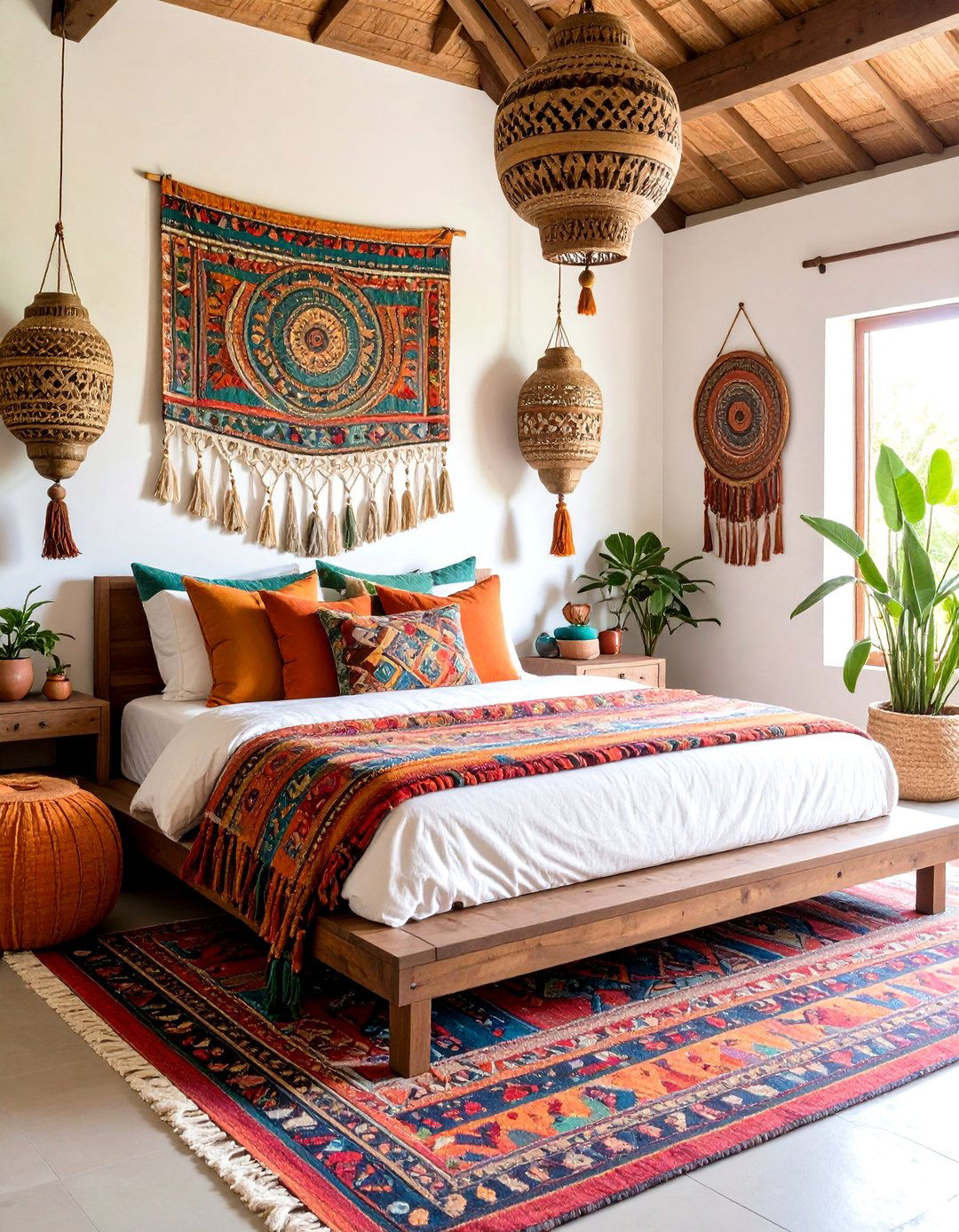 A Global Nomad Inspired Bedroom - 30 ai boho chic bedroom ideas