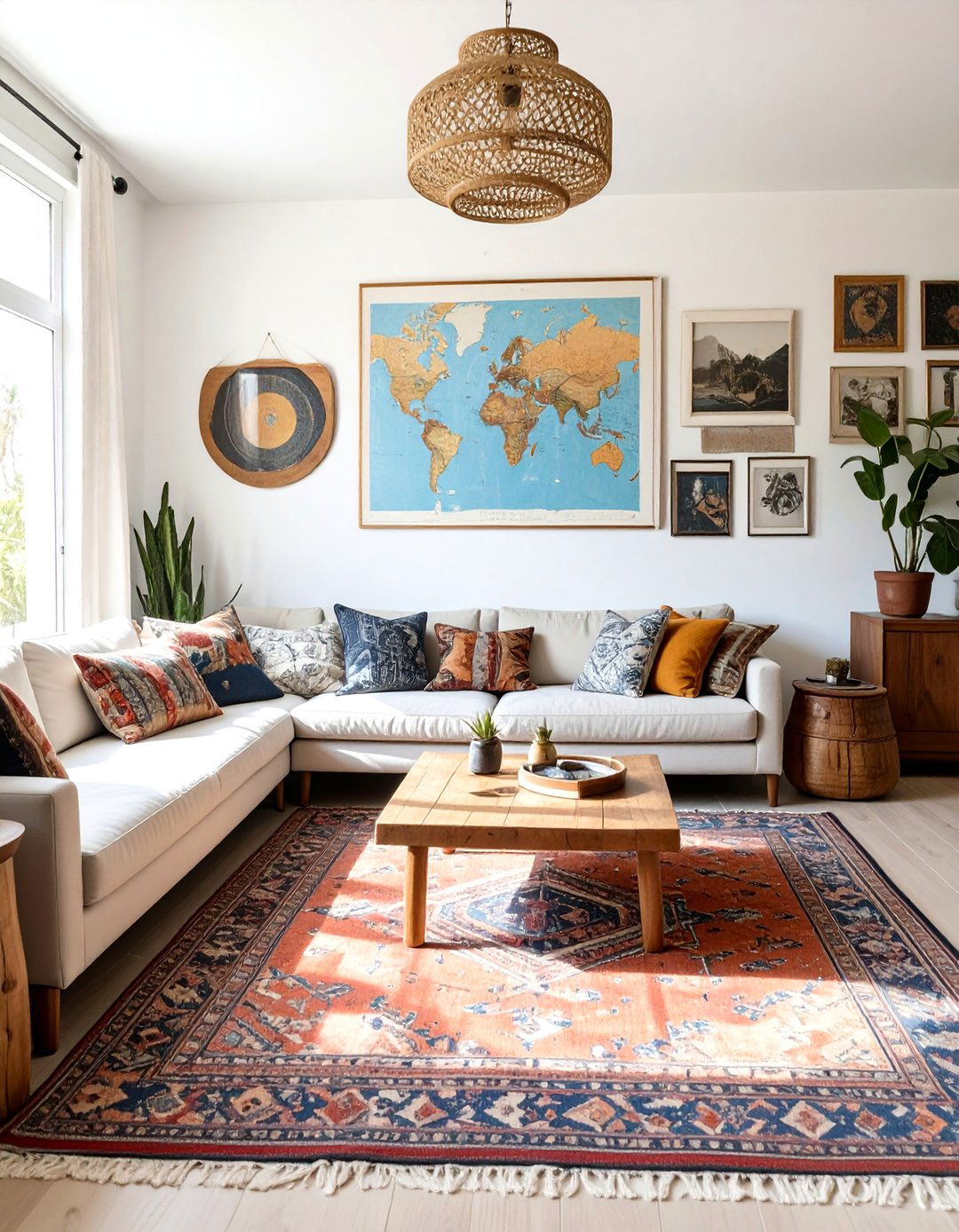 A Global Traveler Living Room - 30 budget apartment living room ideas