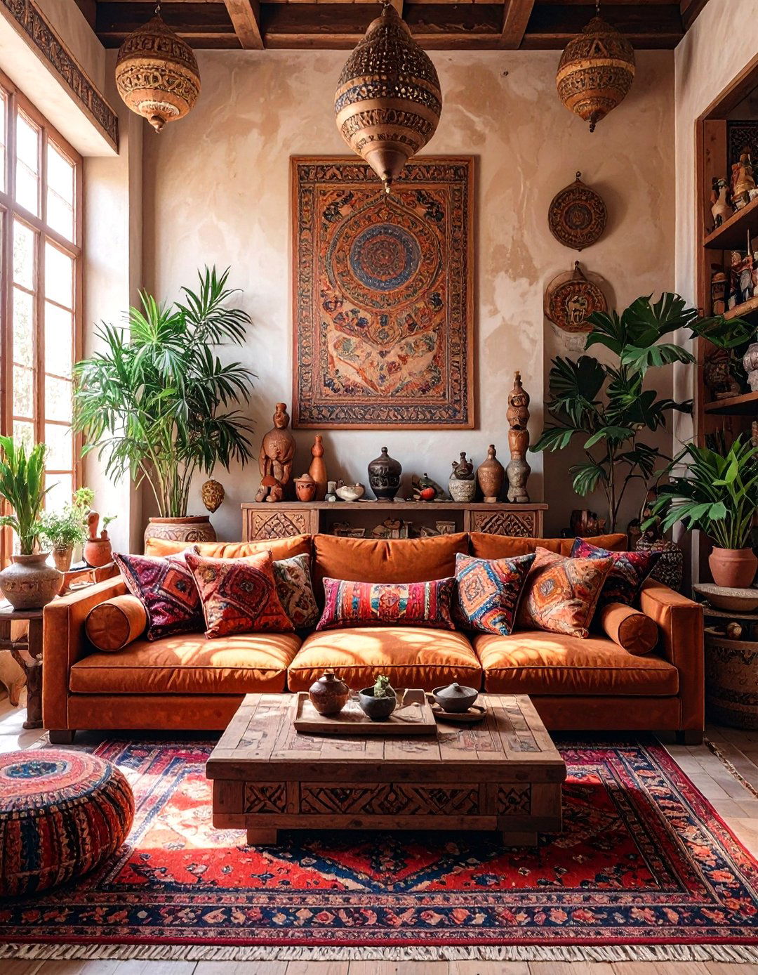 A Global Traveler Living Room - 30 brown sofa living room ideas