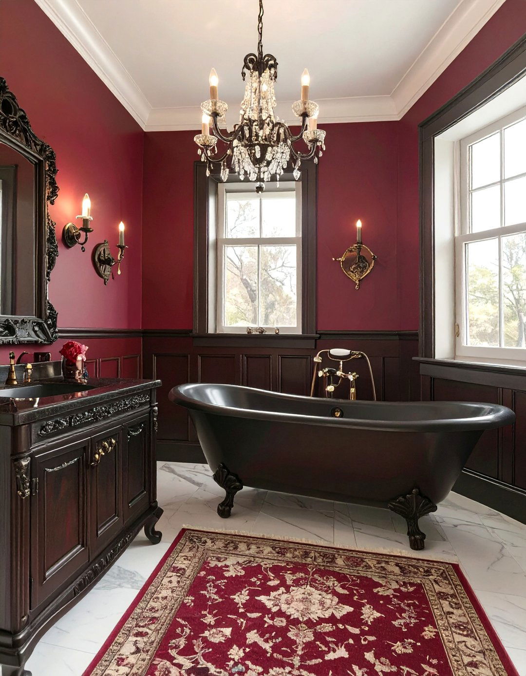 A Gothic Romance Bathroom - 30 bathroom remodeling ideas