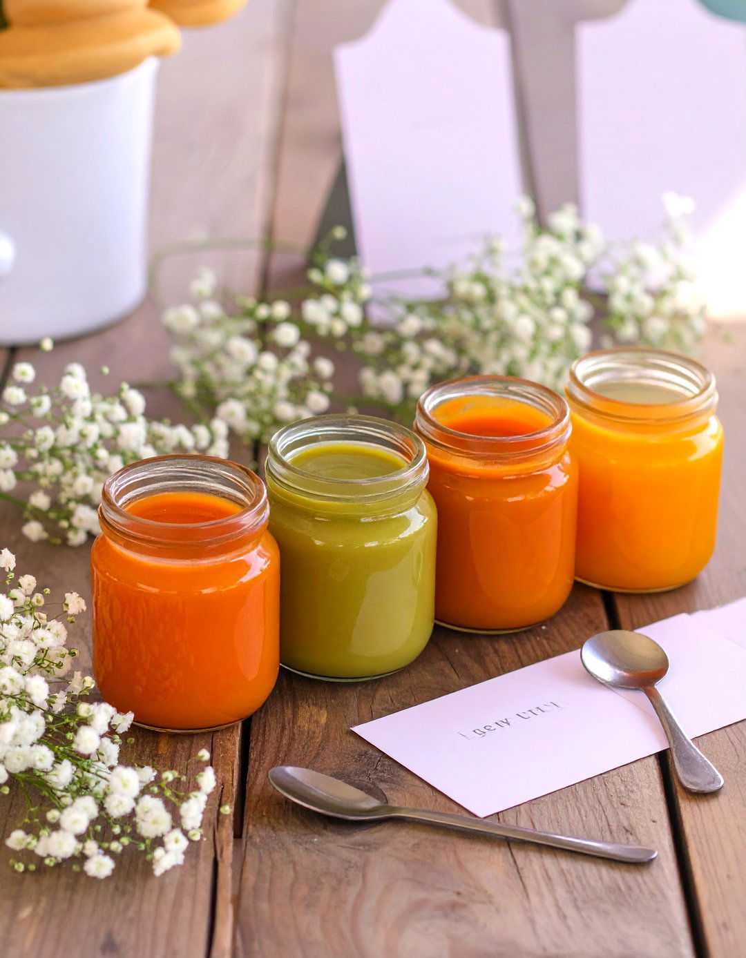 A Gourmet Baby Food Tasting Challenge - 30 baby shower games ideas