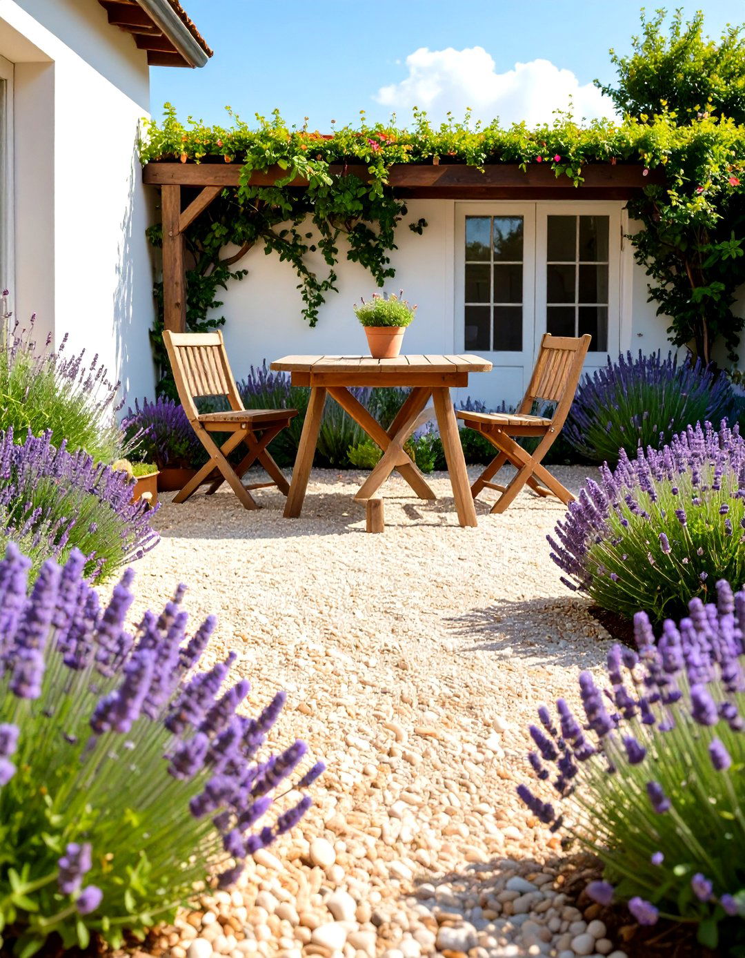 A Gravel and Thyme Garden - 30 low maintenance cottage garden ideas