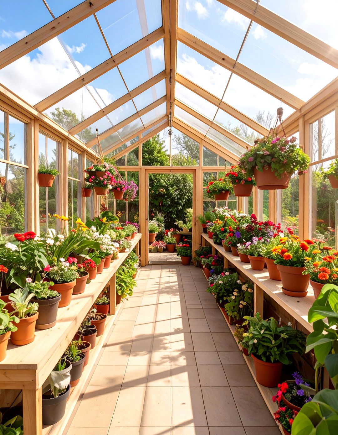 A Greenhouse Botanical Garden - 30 minecraft garden ideas