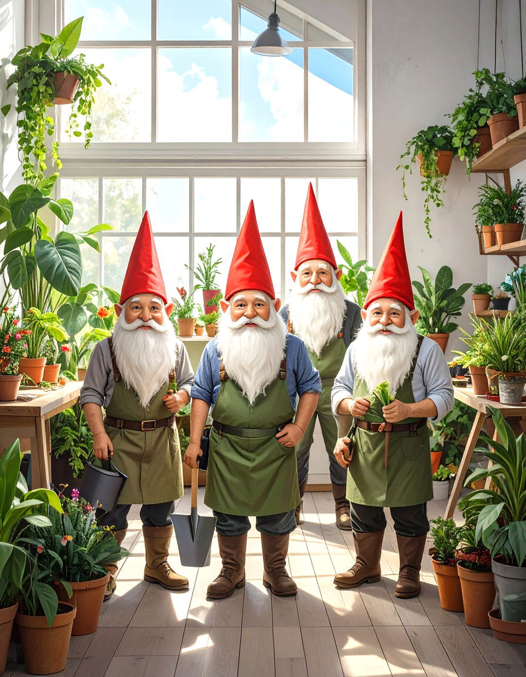 A Group of Garden Gnomes Costume - 30 office halloween costume ideas