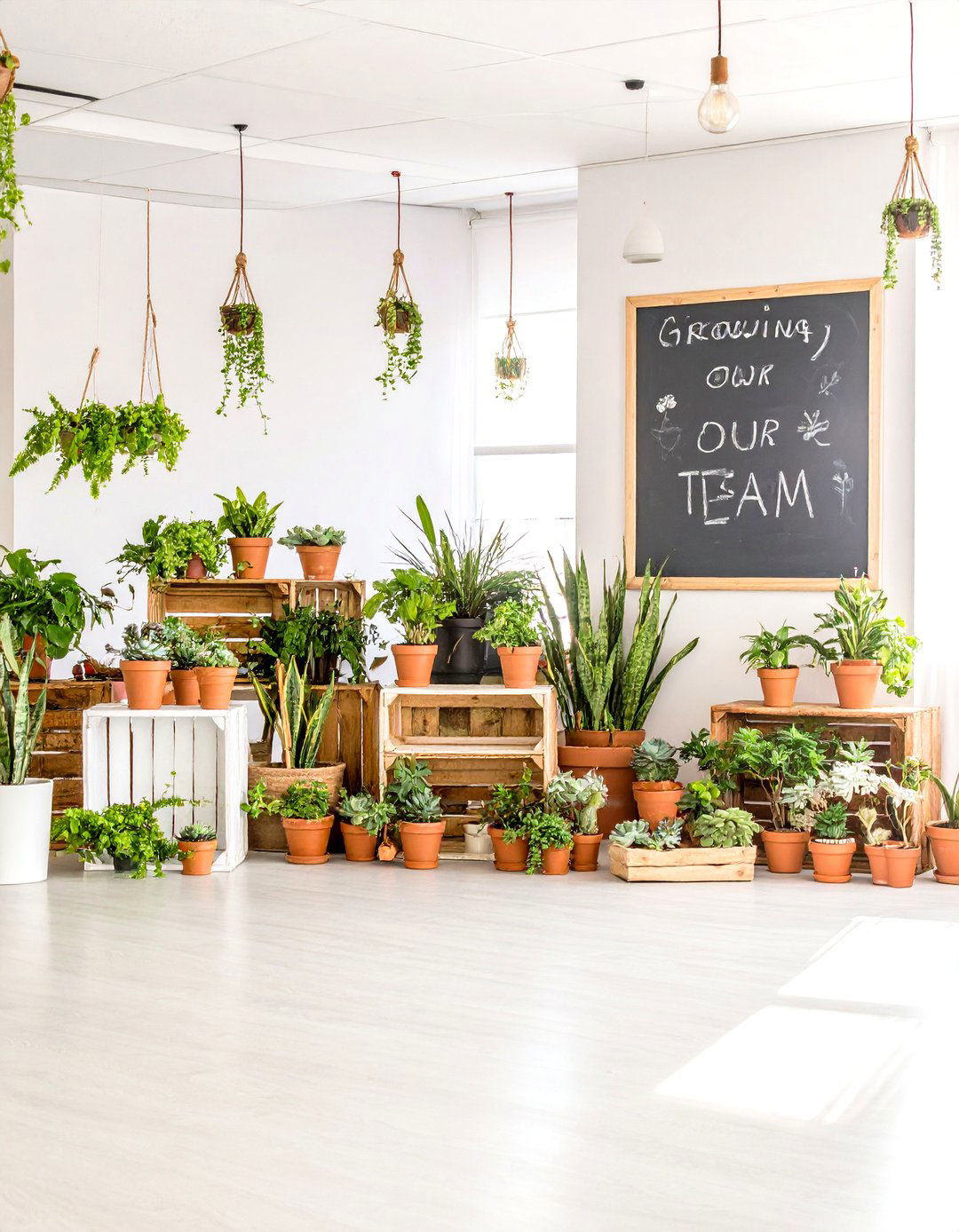 A Growing Our Team Office Plant Party - 30 office baby shower ideas