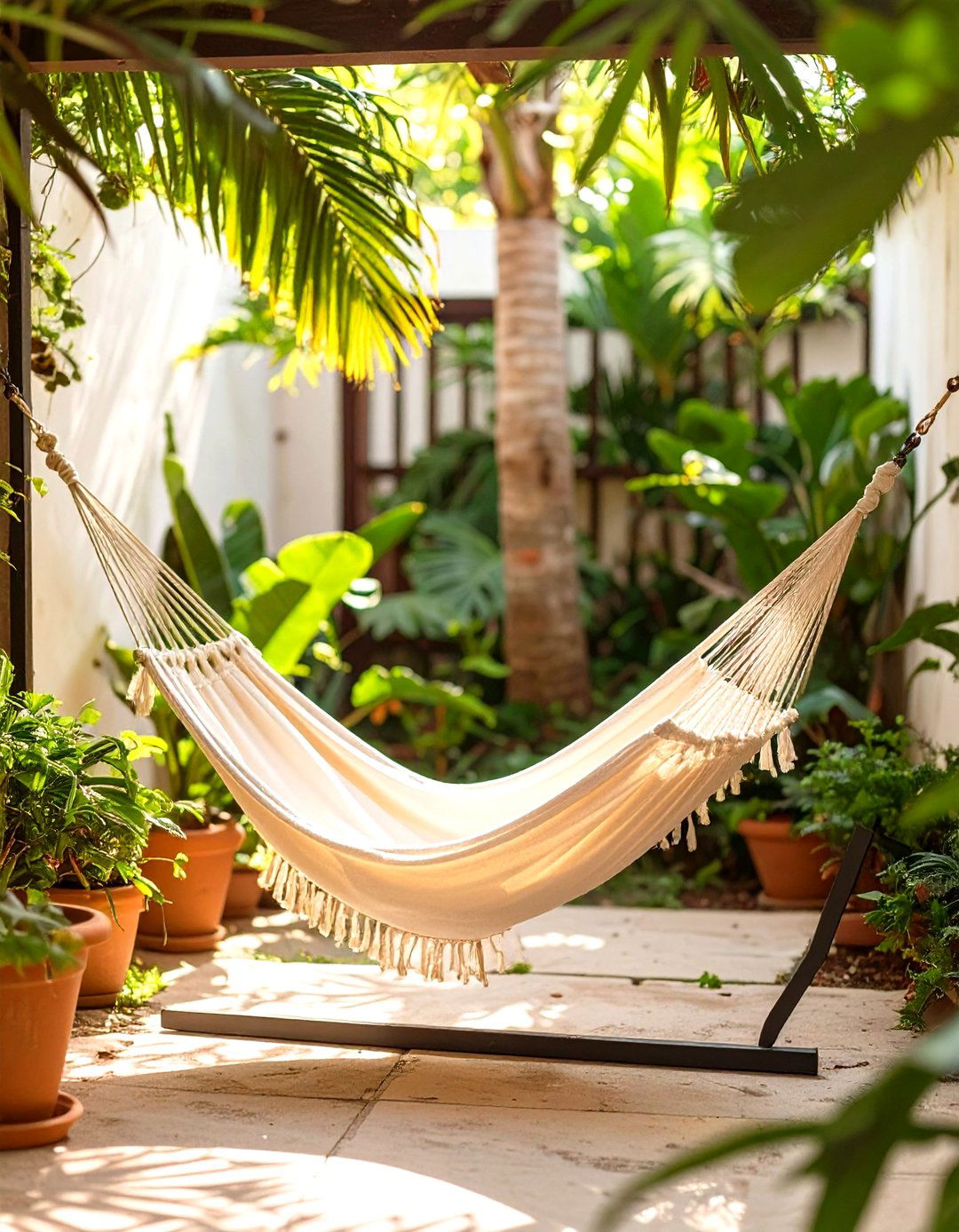 A Hammock Corner for Ultimate Backyard Relaxation - 30 tiny backyard ideas