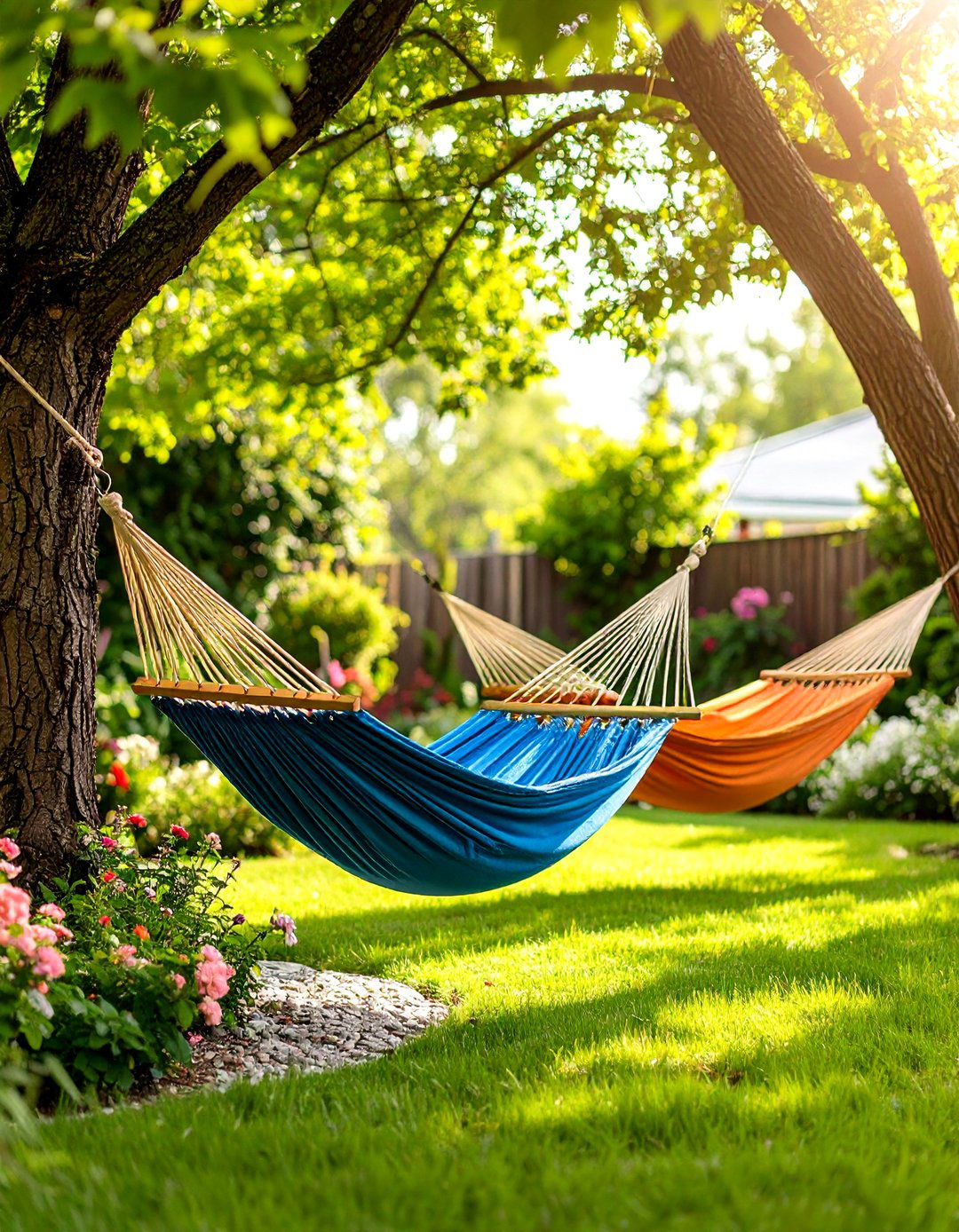 A Hammock Grove Relaxation Spot - 30 backyard layout ideas