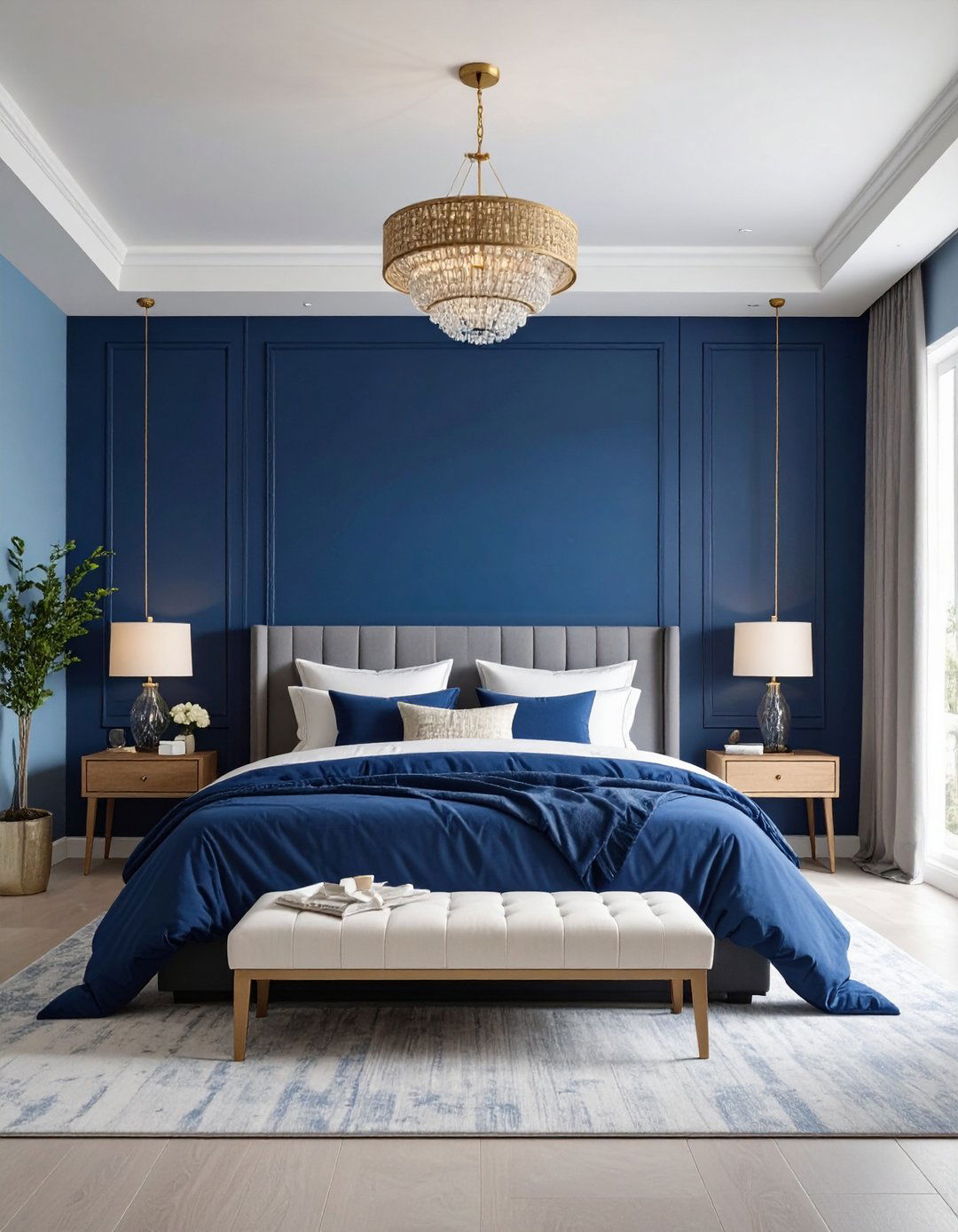 A Hand Painted Ombre Wall - 30 large wall decor ideas