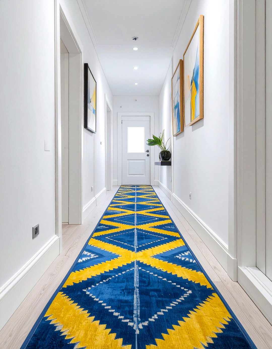 A High Impact Runner Rug - 30 small entryway design ideas