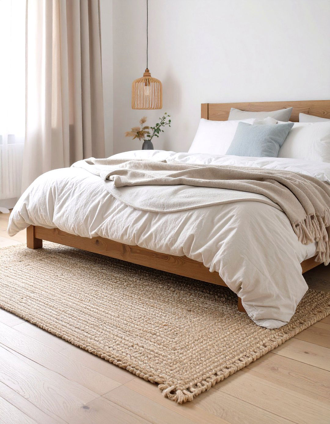 A High Quality Area Rug for Warmth and Texture - 30 simple bedroom ideas