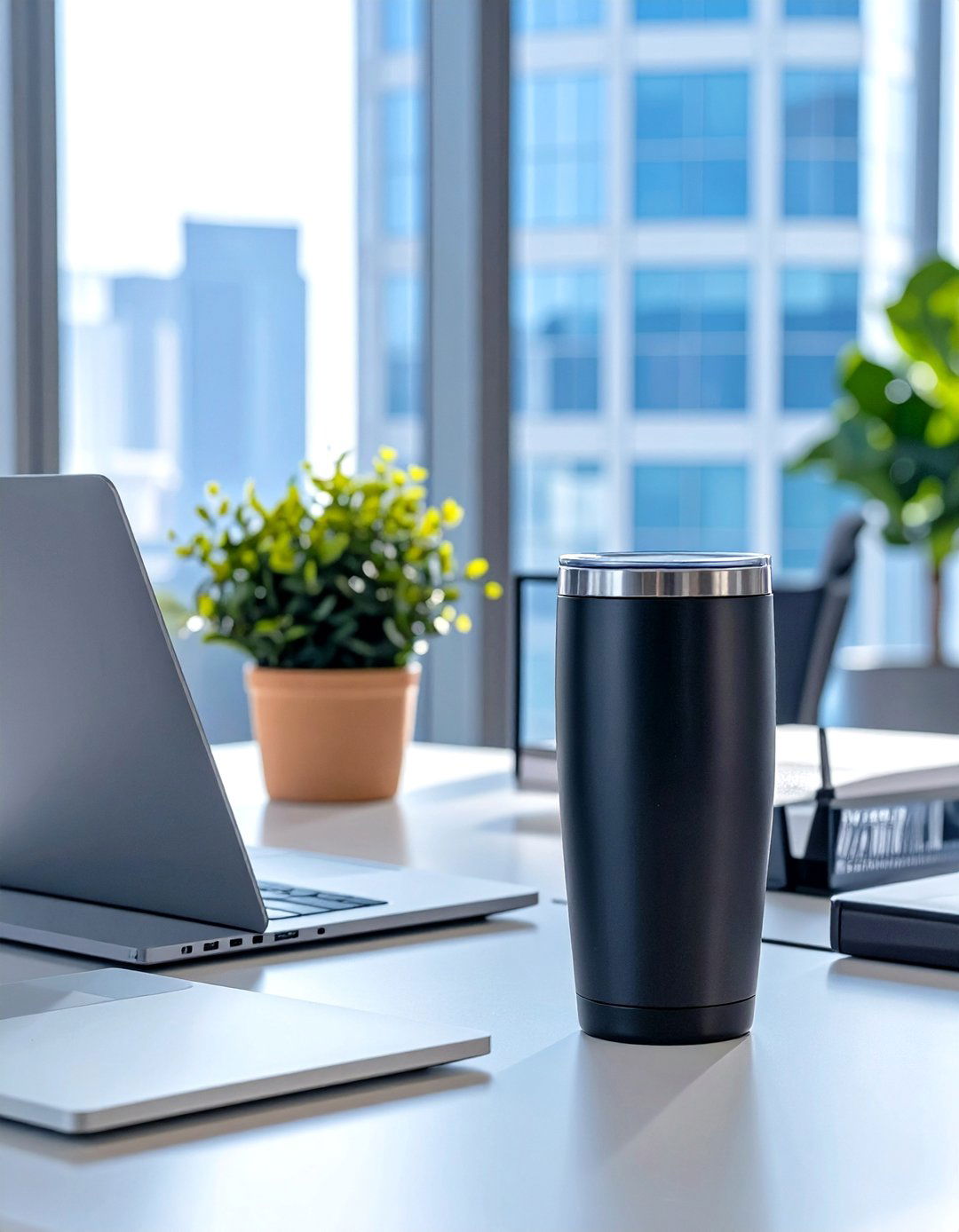A High Quality Water Bottle or Tumbler - 30 small office cubicle decoration ideas