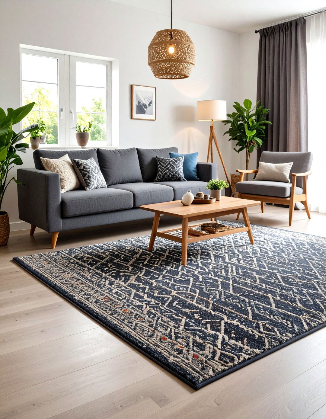 A High Traffic Durable Rug - 30 living room rug ideas