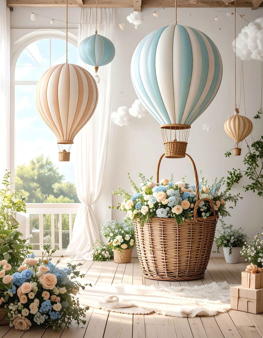A Hot Air Balloon Baby Shower - 30 baby boy shower ideas