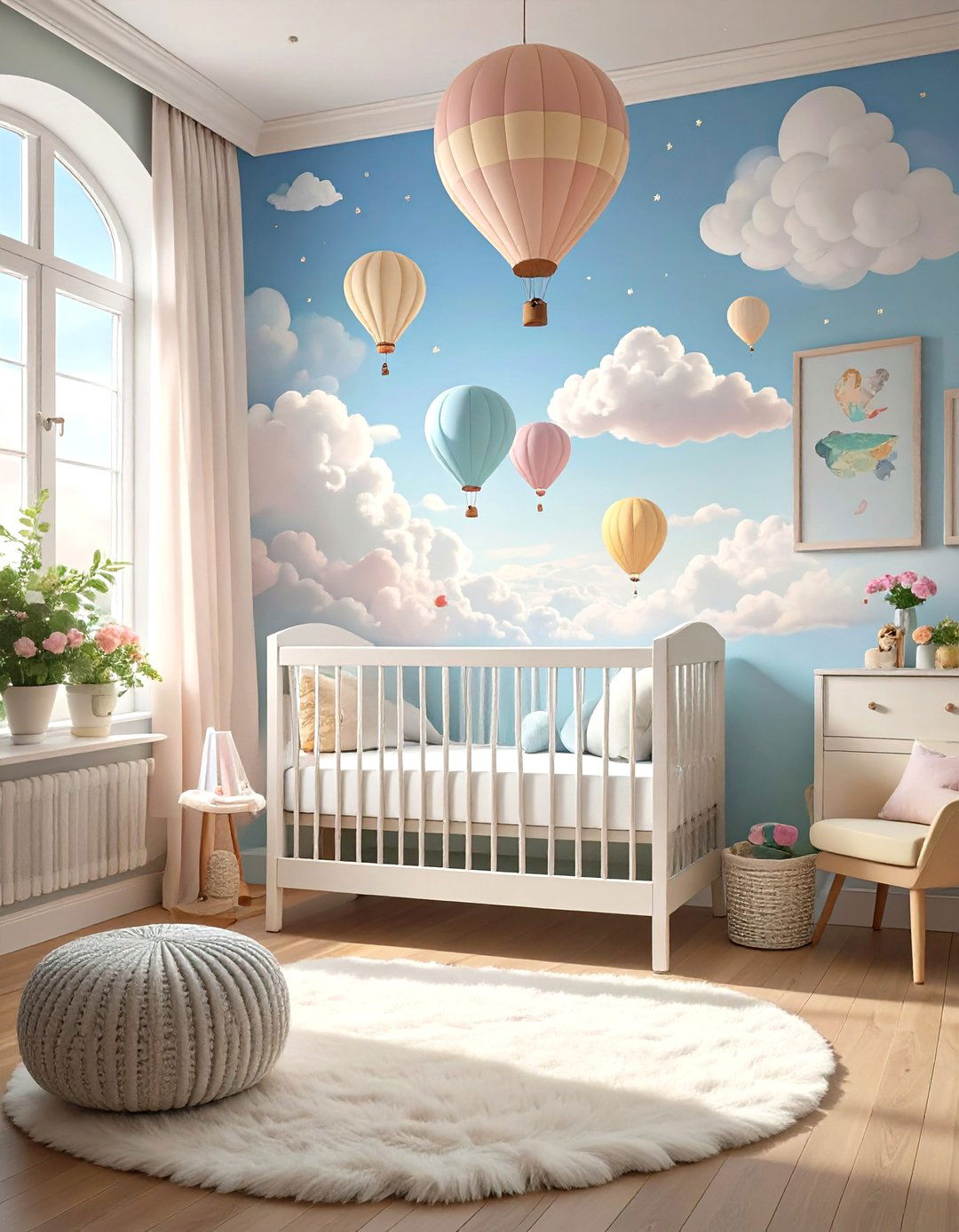 A Hot Air Balloon Nursery - 30 nursery theme ideas