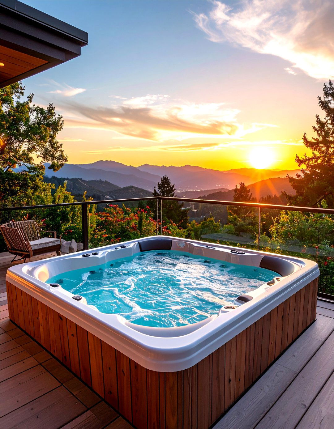 A Hot Tub with a View - 30 backyard hot tub ideas