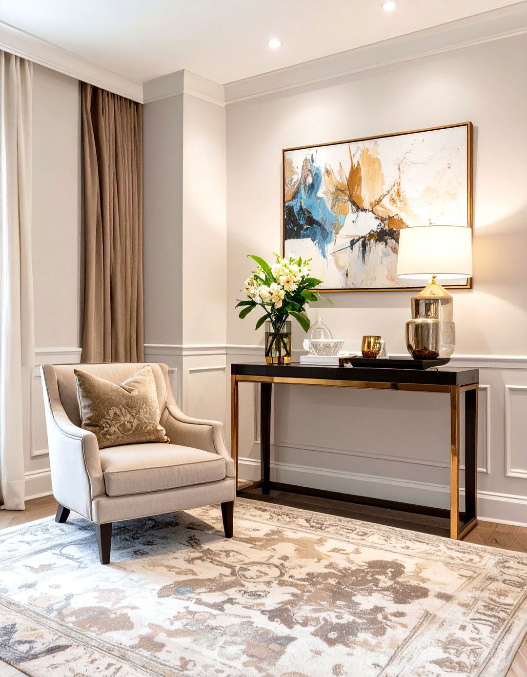 A Hotel Lobby Inspired Entryway - 30 how to design a stylish entryway ideas