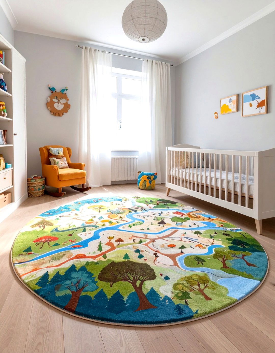 A Hundred Acre Wood Map Rug - 30 winnie the pooh nursery ideas