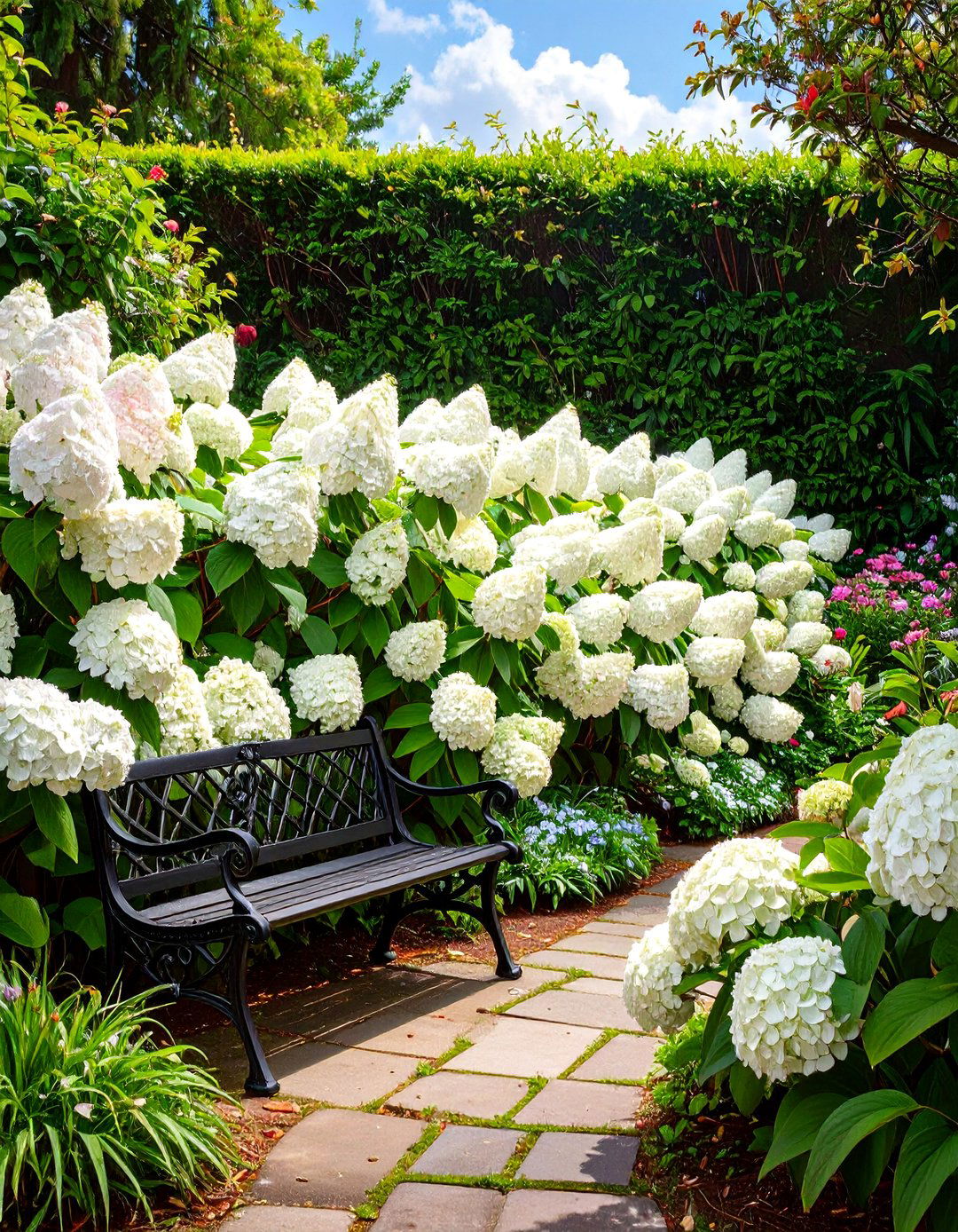A Hydrangea Haven Garden - 30 low maintenance cottage garden ideas