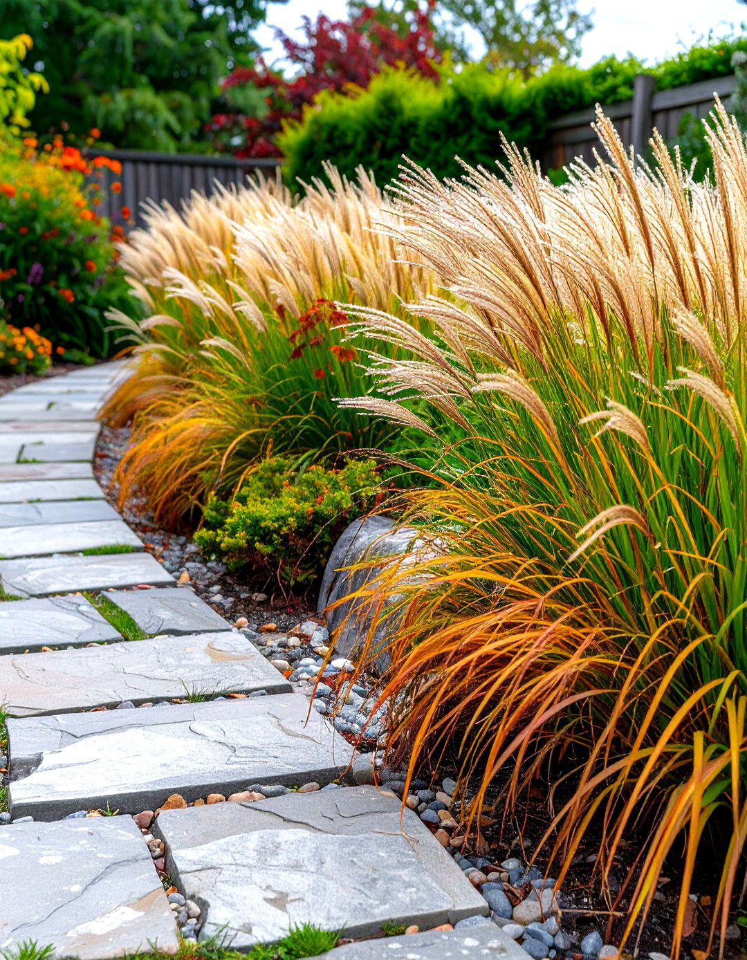 A Japanese Forest Grass Border for a Perennial Shade Garden - 30 perennial shade garden ideas