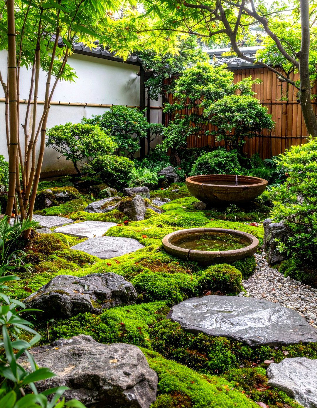 A Japanese Inspired Moss Garden - 30 corner garden ideas