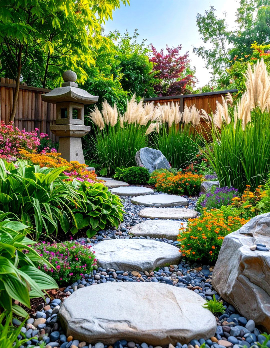 A Japanese Inspired Perennial Garden - 30 perennial garden ideas