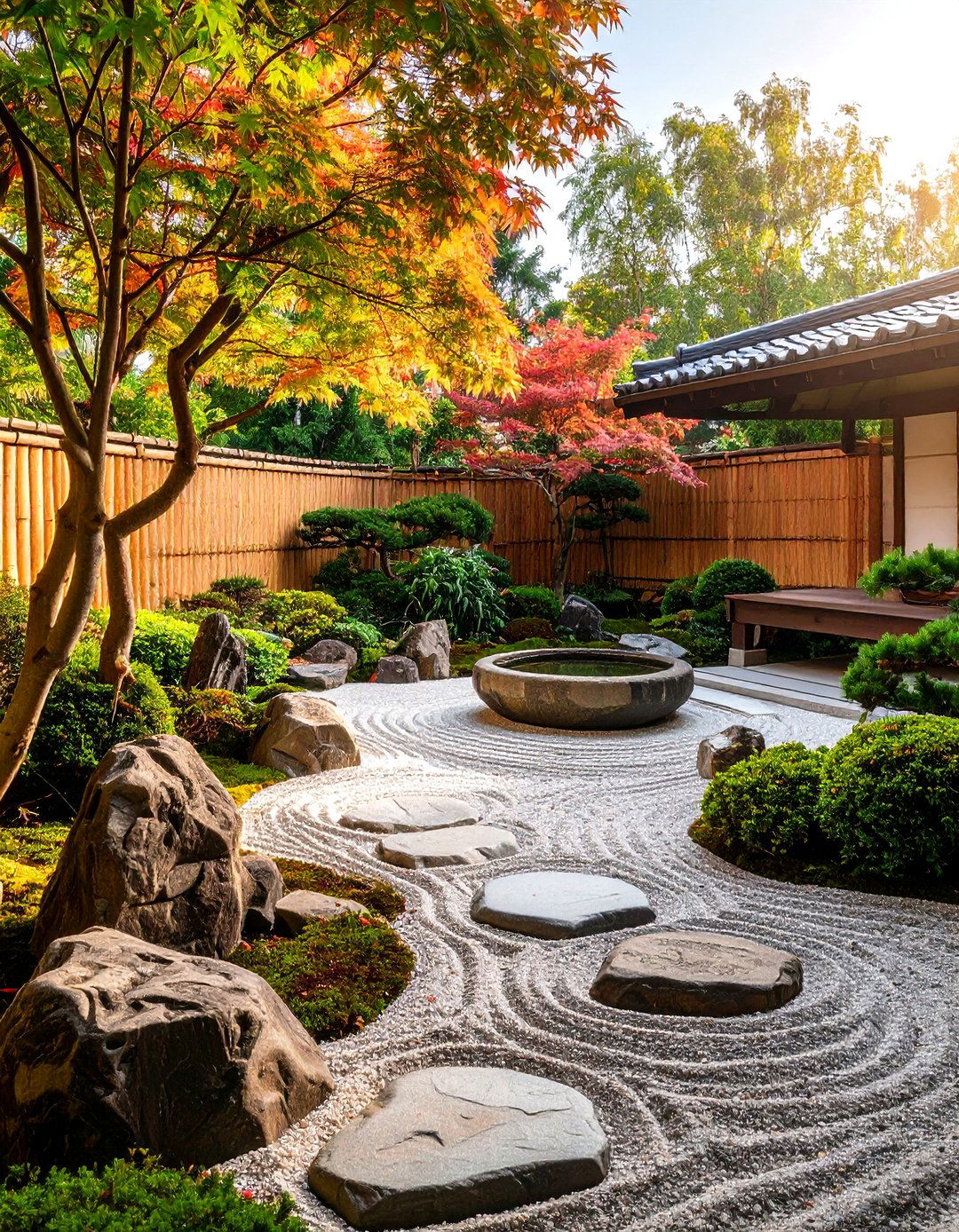 A Japanese Inspired Tea Garden Patio - 30 diy patio ideas