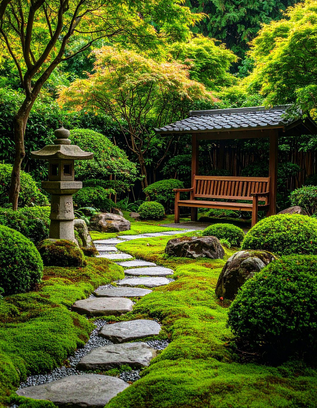 A Japanese Inspired Tea Garden - 30 backyard ideas for small yards