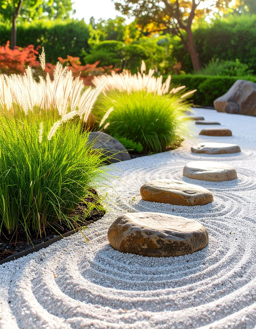A Japanese Inspired Zen Garden - 30 low maintenance perennial garden designs