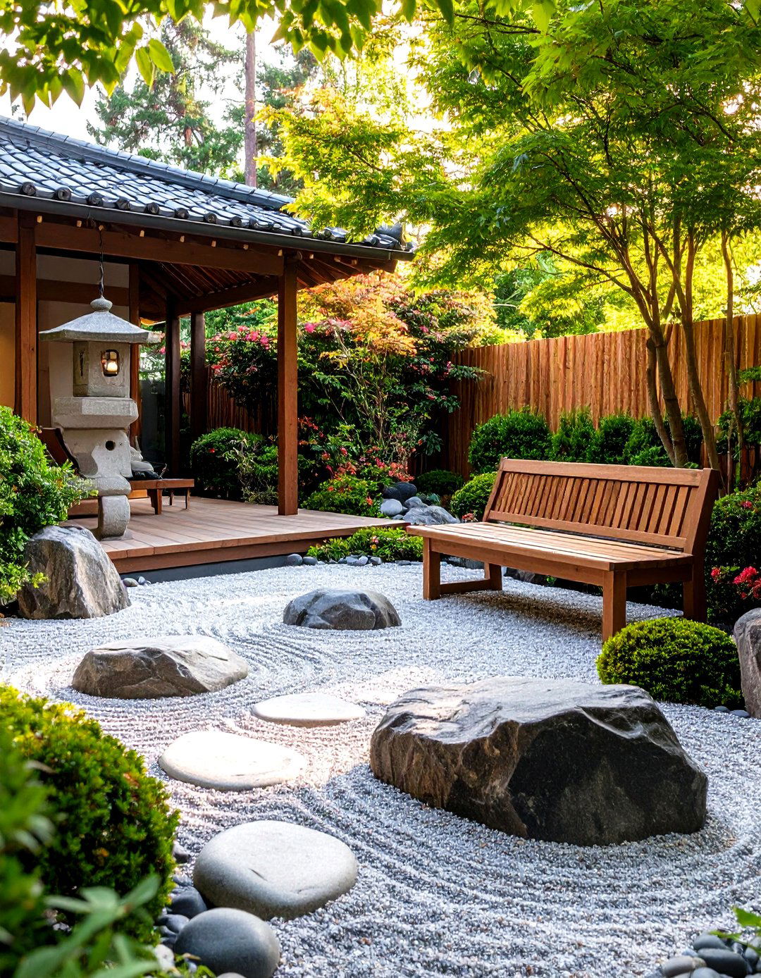 A Japanese Inspired Zen Garden Patio - 30 easy patio ideas