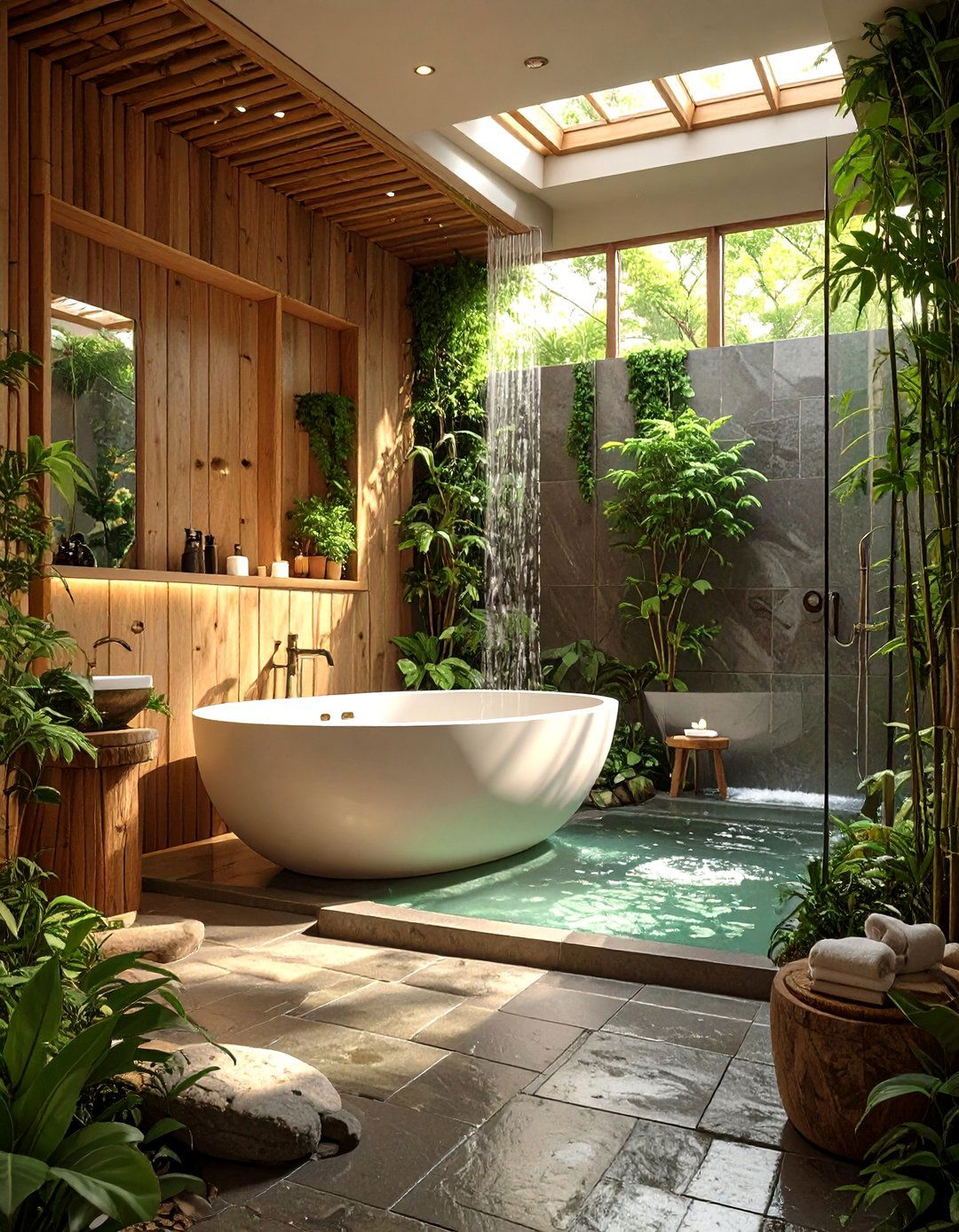 A Japanese Soaking Tub Combo - 30 bathtub shower combo ideas for small bathrooms